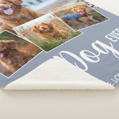 Best Dog Ever Modern Gray Photo Collage Sherpa Deken (3/4)
