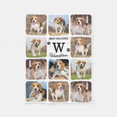 Best Dog Ever Personalized Pet Photo Collage Fleece Deken (Voorkant)