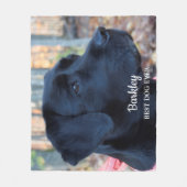 Best Dog Ever Persoonlijk Dog Foto Fleece Deken (Voorkant)