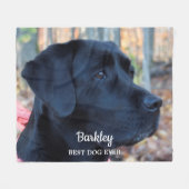 Best Dog Ever Persoonlijk Dog Foto Fleece Deken (Voorkant (Horizontaal))