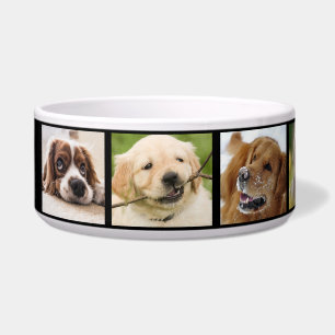 Best Dog Ever Photo Collage Fun Black White Voerbakje
