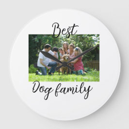 Best dog family mom dad pet animal friend holidayg grote klok