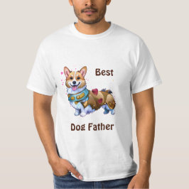 Best Dog Father Corgi voor een positieve stemming T-shirt