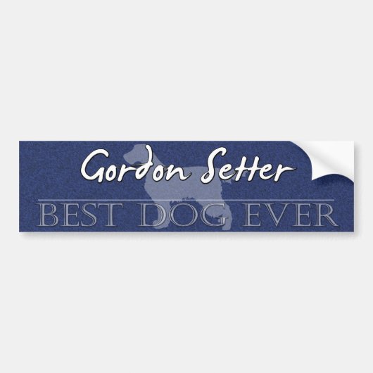 Best Dog Gordon Setter Bumpersticker (Voorkant)