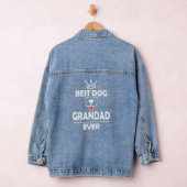 Best Dog Grandad Ever Cute Funny Denim Jacket (Hangar)