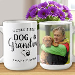 Best Dog Grandma Cute Personalized Pet Photo Koffiemok<br><div class="desc">'s Werelds beste hond oma ... Verrassend je favoriete Dog Grandma deze Moederdag, Kerstmis of haar verjaardag met deze superschattige mok van de aanpasbare petfoto. Pas deze mok van de hond met de favoriete foto en naam van je hond aan. Geweldig cadeau van de hond. COPYRIGHT © 2022 Judy Burrows,...</div>