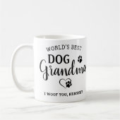 Best Dog Grandma Specialized Pet Photo ter wereld Koffiemok (Links)
