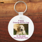 Best Dog Grandmoeder Foto van Happy Grandparent's Sleutelhanger (Voorkant)