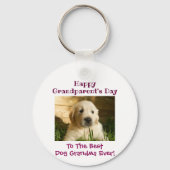 Best Dog Grandmoeder Foto van Happy Grandparent's Sleutelhanger (Achterkant)