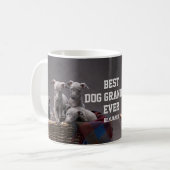 Best Dog Grandpa Ever Custom Photo Koffiemok (Voorkant links)