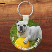 Best Dog Grandpa Ever Custom Photo Sleutelhanger (Voorkant)