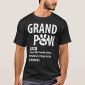 Best Dog Grandpa Ever Grandpaw Apparel Retro Grand T-shirt (Voorkant)