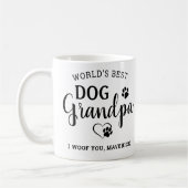 Best Dog Grandpa Persoonlijke foto van het beste h Koffiemok (Links)