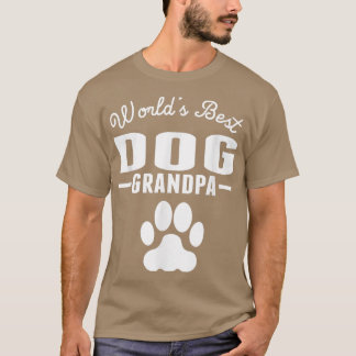 Best Dog Grandpa ter wereld T-shirt