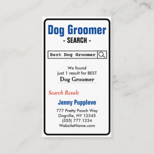 Best Dog Groomer Visitekaartje