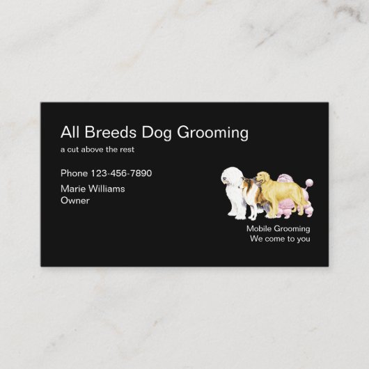 Best Dog Grooming Design Visitekaartje (Voorkant)