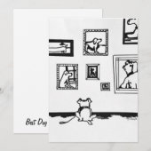 Best Dog Line Drawing by Willowcatdesigns Bedankkaart (Voorkant / Achterkant)