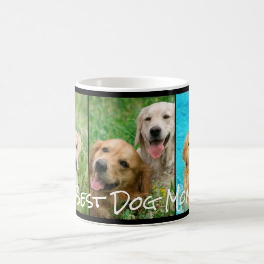 Best Dog Ma 3 Photo Collage Koffiemok (Center)