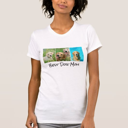 Best Dog Ma 3 Photo Collage T-shirt (Voorkant)