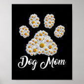 Best Dog Ma Ever Daisy Dog Paw Moederdag Poster (Voorkant)