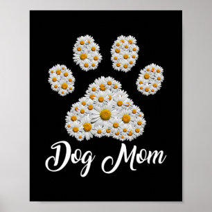 Best Dog Ma Ever Daisy Dog Paw Moederdag Poster