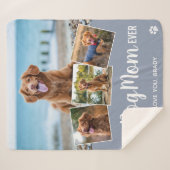 Best Dog Ma Gray 4 Foto Collage Sherpa Deken (Voorkant (horizontaal))