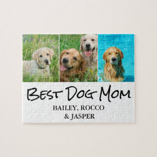 Best Dog Mam 3 Foto Jigzaag Puzzle Legpuzzel