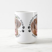 Best Dog Mam - Aangepast 2 Afbeelding van huisdier Koffiemok (Center)