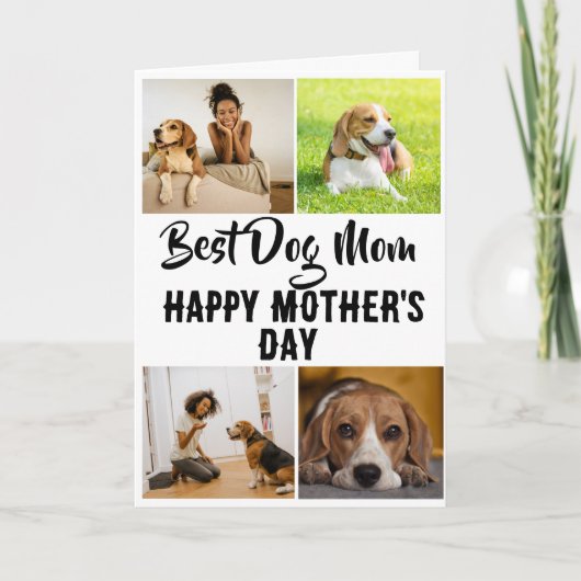 Best Dog Mam... Aangepaste Moederdag Kaart (Voorkant)