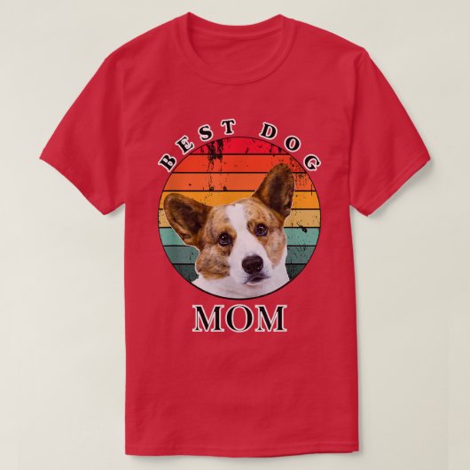 Best Dog Mam Cardigan Welsh Corgi T-shirt (Design voorkant)