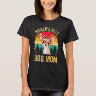 Best Dog Mam Chihuahua Dog ter wereld T-shirt