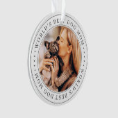 Best Dog Mam Classic Eenvoudige Foto Ornament (voorkant)