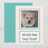 Best Dog Mam Coral Striped (Voorkant / Achterkant)