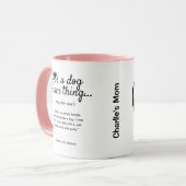 Best Dog mam Custom Photo & Quote 2-side Mok (Voorkant links)