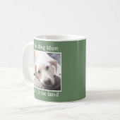 Best Dog mam Cute Puppy Dog Green Coffee Mok (Voorkant links)