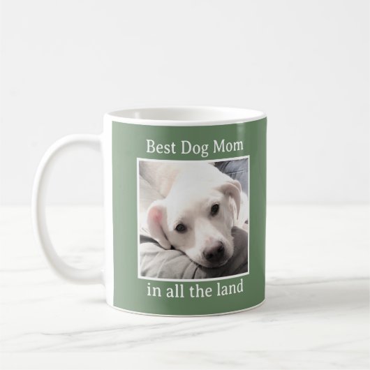 Best Dog mam Cute Puppy Dog Green Coffee Mok (Links)