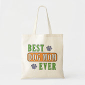 Best Dog Mam Ever Canvas tas (Voorkant)