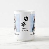 Best Dog Mam Ever Custom Pet Foto Koffiemok (Center)