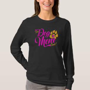Best Dog Mam Ever Dogs Pauw print met hart T-shirt