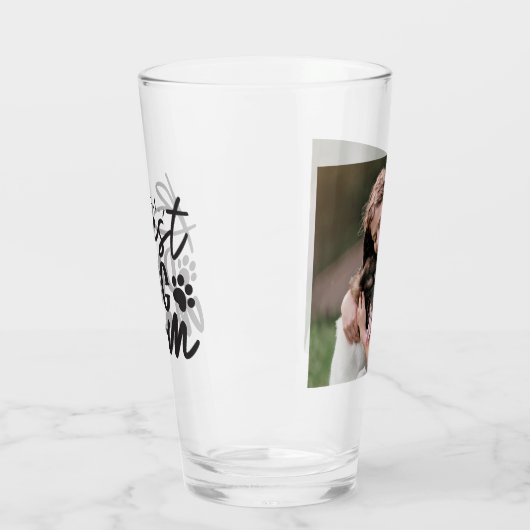 Best Dog Mam Ever Foto Glas (Links)