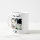 Best Dog Mam Ever Foto Koffiemok (Voorkant links)
