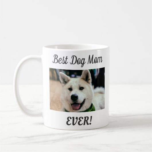 Best Dog Mam Ever Foto Koffiemok (Links)