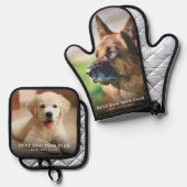 Best Dog Mam Ever Foto Ovenwant & Pannenlap Set (Voorkant / Achterkant)