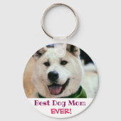 Best Dog Mam Ever Foto Sleutelhanger (Voorkant)
