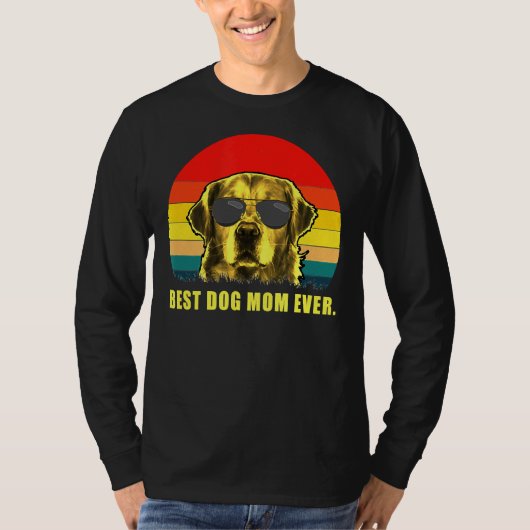 Best Dog Mam Ever Golden Retriever T-shirt (Voorkant)