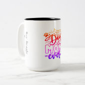 Best Dog Mam Ever Mok (Voorkant links)