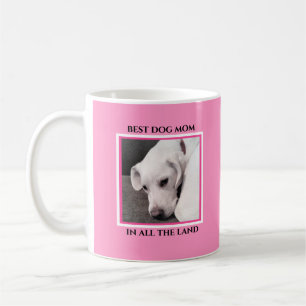 Best Dog Mam Ever Puppy Dog Roze Koffiemok