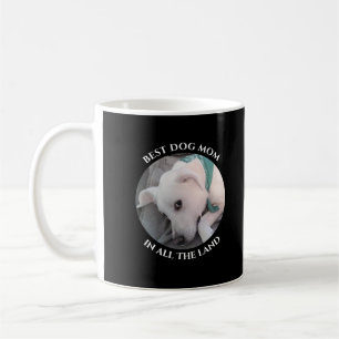 Best Dog Mam Foto van Cute White Puppy Dog Coffee Koffiemok