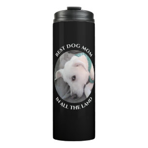 Best Dog Mam Foto van Cute White Puppy Dog Thermal Thermosbeker