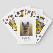 Best Dog Mam German Shepherd Personalized Pokerkaarten (Achterkant)